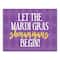 Let Shenanigans Begin Mardi Gras Canvas Wall Art